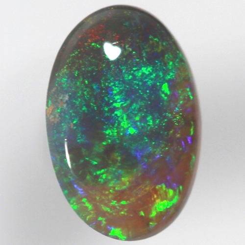 SOLID SEMI BLACK OPAL Moss pattern, sparkling moss green over blue